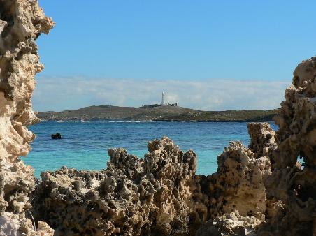 der Leuchtturm auf Rottnest Island