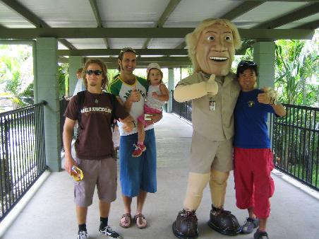 Hey, da crocodile-hunter!
