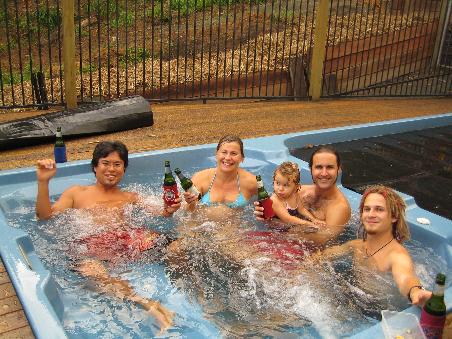 relaxen im Whirlpool, hach schlecht gehts ma net...