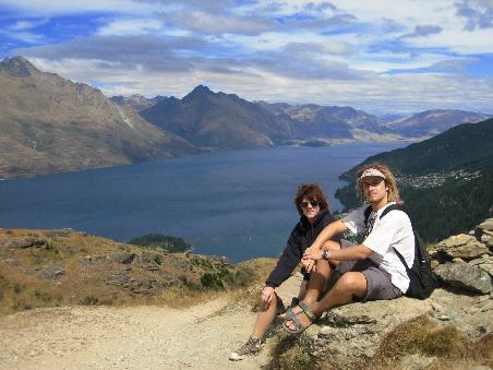 Aussicht ueber Queenstown