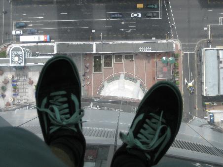 am Skytower in Auckland