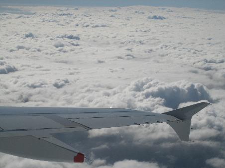 Flug von NZ nach Melbourne (die kotzende Frau wollte ich dann doch nicht fotografieren...)