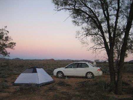 erste Nacht im richtigen Outback