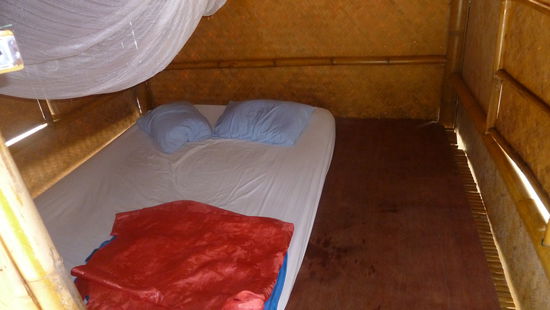 Wasserbungalow von innen