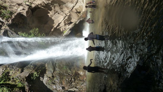 Der Wasserfall war eine schöne Abkühlung.