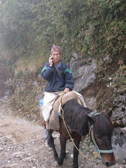 Immer dabei: ein Mobiltelefon.