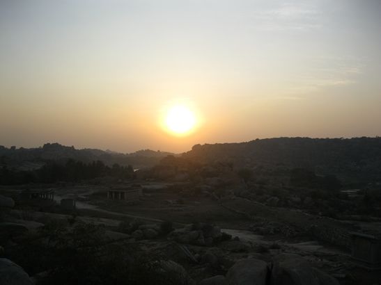 Sonnenuntergang...
