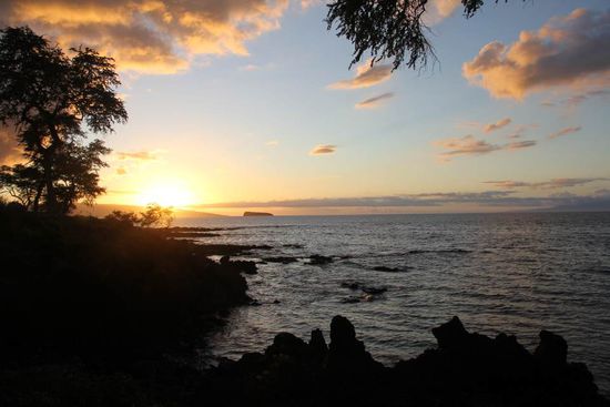 Sonnenuntergang am Maluaka Beach
