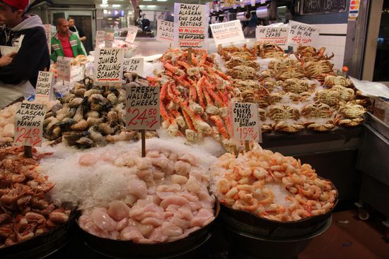 Fisch wohin man sieht, Pike Place Market