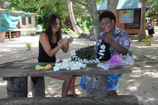 Meine erste Blumenkette...