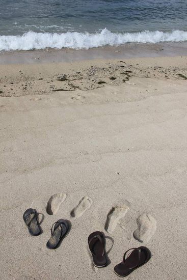 unsere Spuren im Sand...