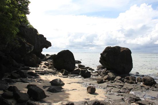 Übergang von einem Strand zum nächsten.