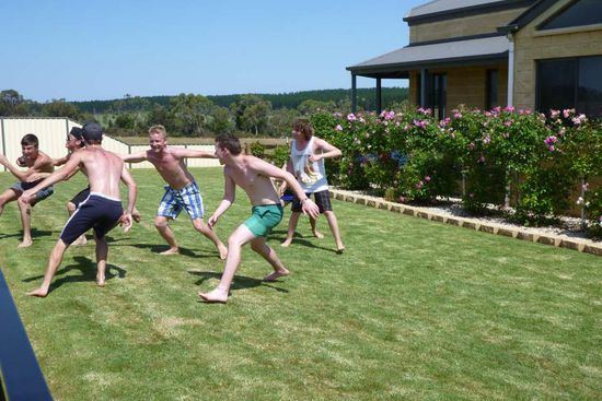 mit vollem Elan dabei...