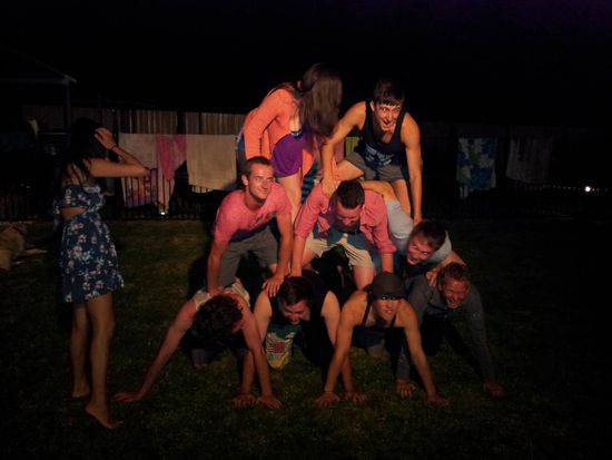 Die Pyramide stand nicht lange! 