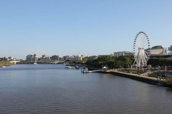 Von der Victoria Bridge aus...