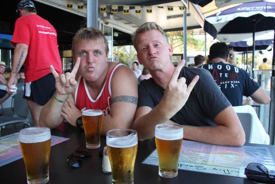 Alistair und Marc am blödeln