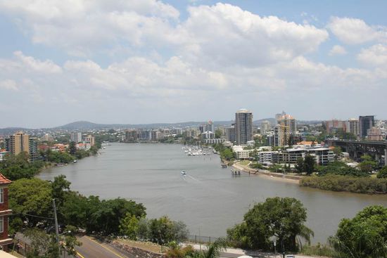 Brisbane River, was ein toller Ausblick...