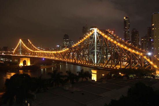 Story Bridge bei Nacht...