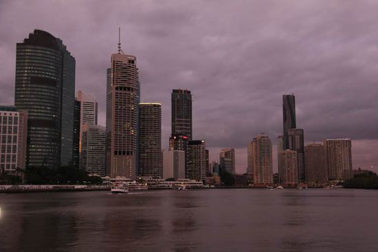 Brisbane bei Dämmerung