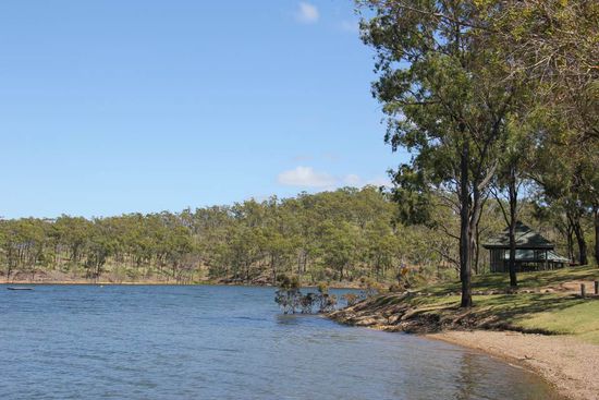 und ein kleiner Strand 