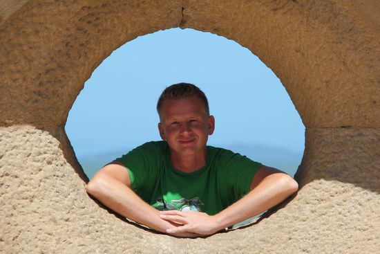 Marc guckt aus der "Röhre"!