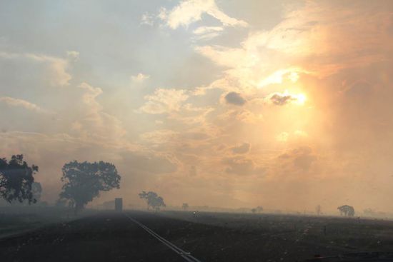 da fahren wir durch die Suppe...