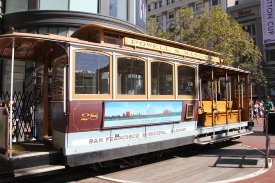 Cable Car auf der "Drehscheibe"