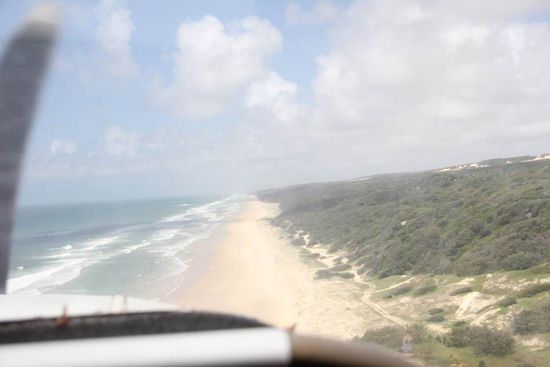 Landung auf dem Strand