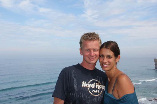 Wir... eigentlich sollte es ein Bild vor der Kulisse werden, aber der ältere Herr hat es nicht ganz so getroffen! 