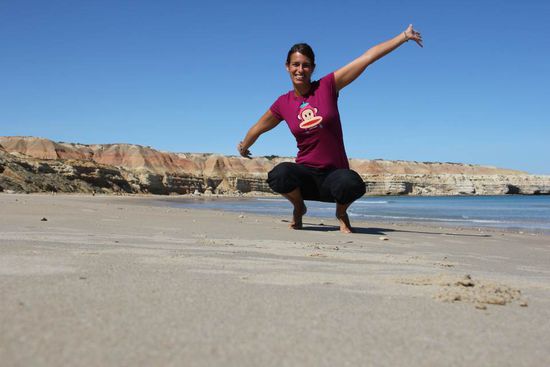 an diesem Strand wohl etwas "over dressed" 