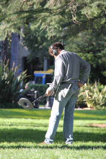 Der Metalldetektorman