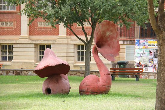 Die Tuten vor der Uni