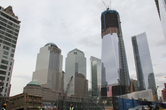 Ground zero in der Bauphase