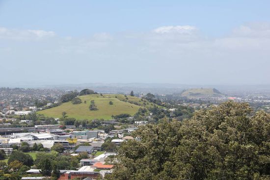 Blick auf andere Vulkane vom Mt. Eden