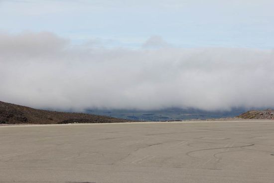 über oder in den Wolken... in diesem Fall war es sehr stürmisch und kalt!