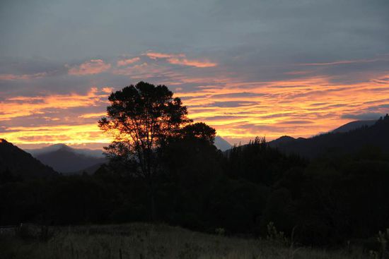 Sunset on the way...