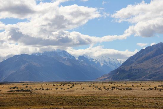 Schneebedeckte Berge...