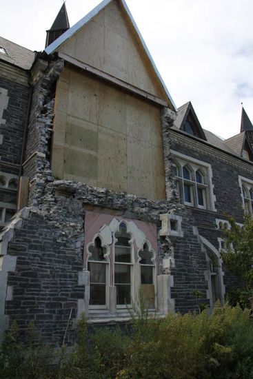 ein gegenüberliegendes Haus...