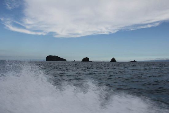 und mittendrin ein paar größere Felsbrocken...
