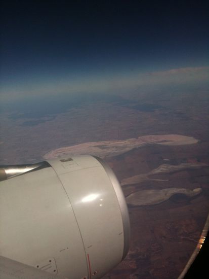 so sieht Australien von oben aus 