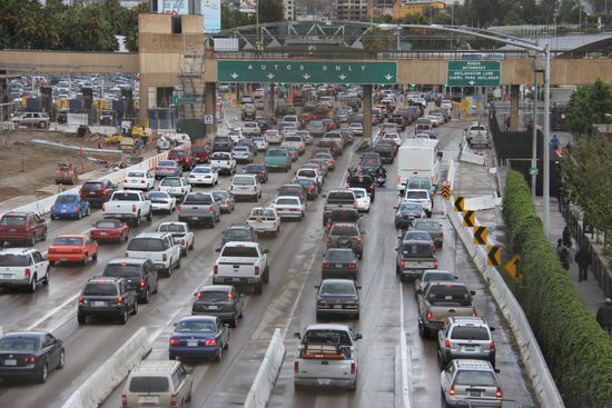 Grenzübergang nach Mexico