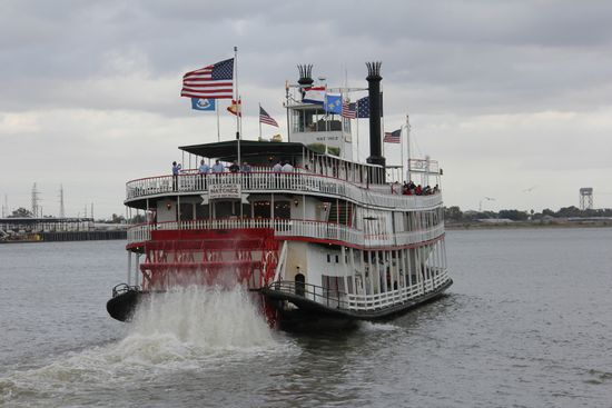 Ein Raddampfer auf dem Mississippi