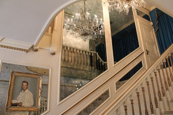 Der Treppenaufgang, leider gesperrt