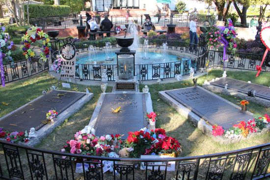 Die Grabstätte der Familie Presley