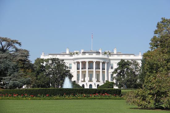 Das Weiße Haus von hinten