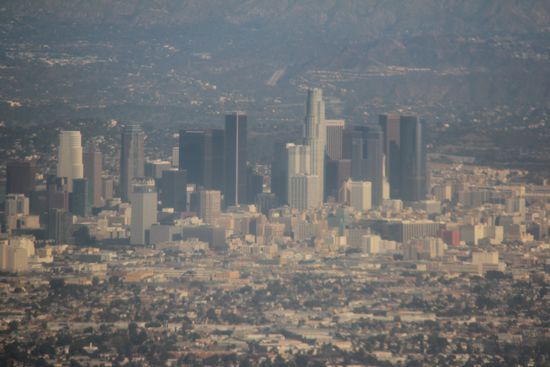 L.A. Skyline, aus der Luft