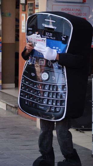 Ein armer einsamer werbender Mann....