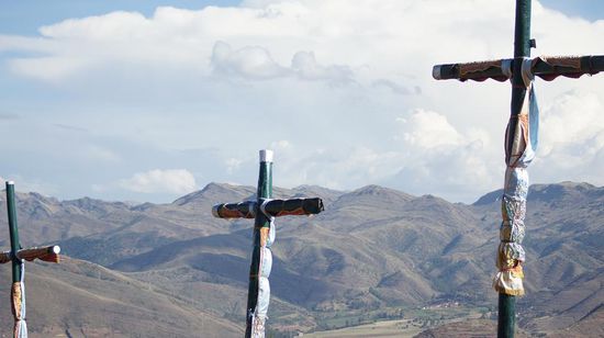Drei Kreuze neben dem Cristo