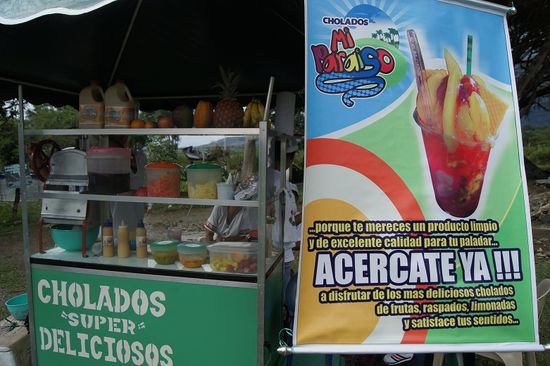 Leckere Fruchtsaefte an jeder Ecke!