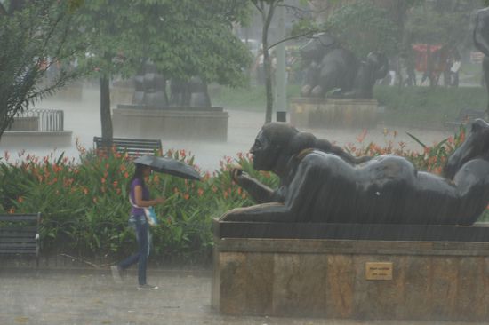 ...oder auf der Plaza de Botero